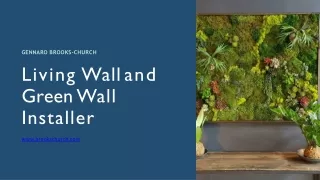 Living Wall and Green Wall Installer