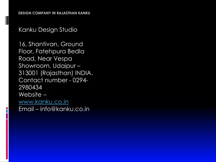 design company in rajasthan kanku