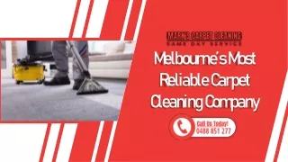 Melbourne’s Most Reliable Carpet Cleaning Company | Marks Carpet Cleaning | Professional Cleaners