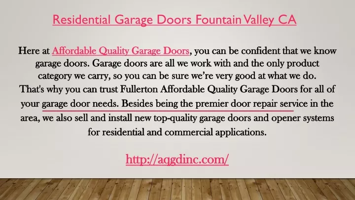 residential garage doors fountain valley ca