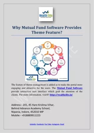 why mutual fund software provides theme feature