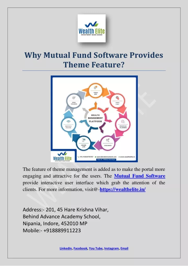 why mutual fund software provides theme feature