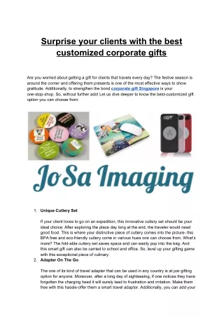 surprise your clients with the best customized