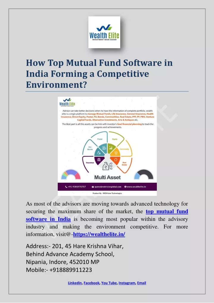 how top mutual fund software in india forming