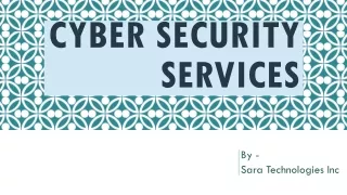 cyber security services