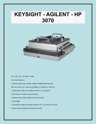 keysight agilent hp 3070