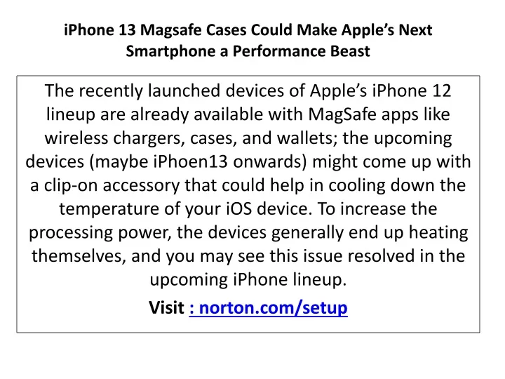 iphone 13 magsafe cases could make apple s next smartphone a performance beast