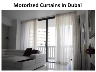 motorized curtains in dubai