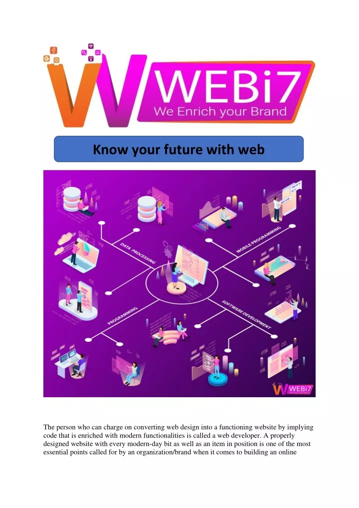 know your future with web development
