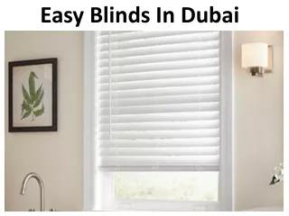 easy blinds in dubai