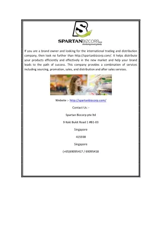 Spartan Bizcorp PTE LTD | Spartanbizcorp.com