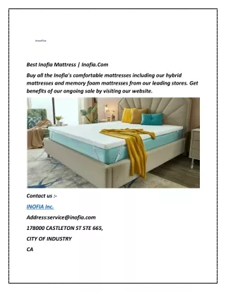 best inofia mattress inofia com