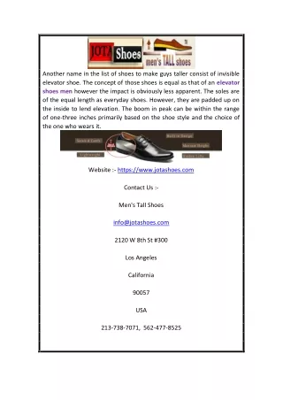 another name in the list of shoes to make guys