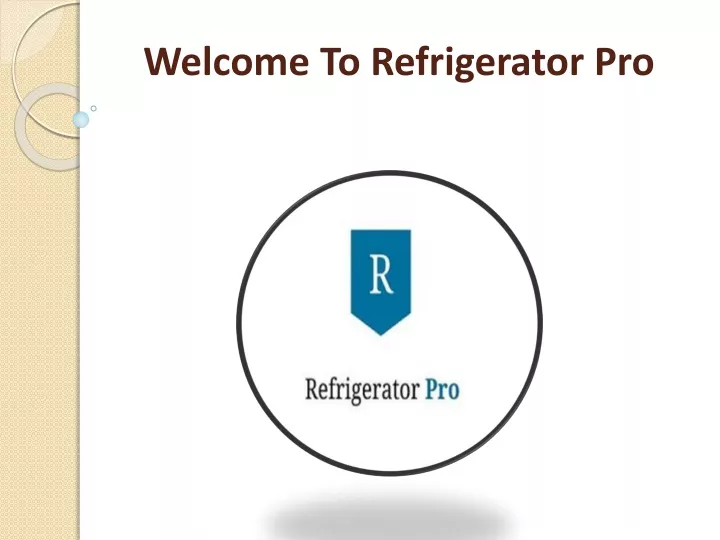 welcome to refrigerator pro