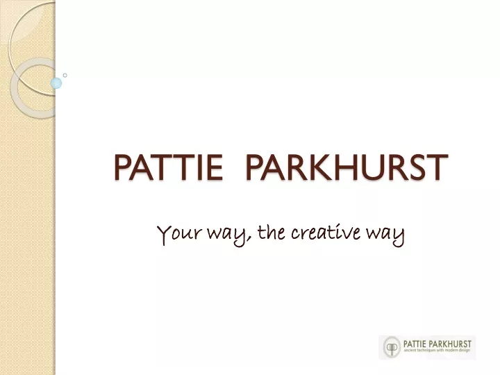 pattie parkhurst