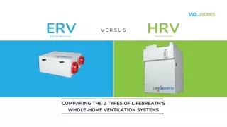 Difference between ERV and HRV home ventilation systems