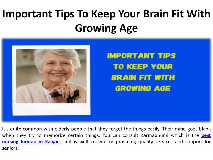 important tips to keep your brain fit with