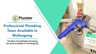 Professional Plumbing Team Available In Wollongong