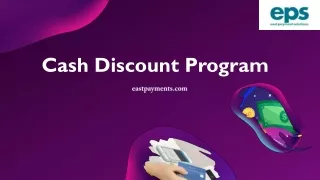 Cash Discount Program