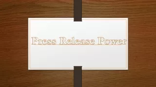 press release power