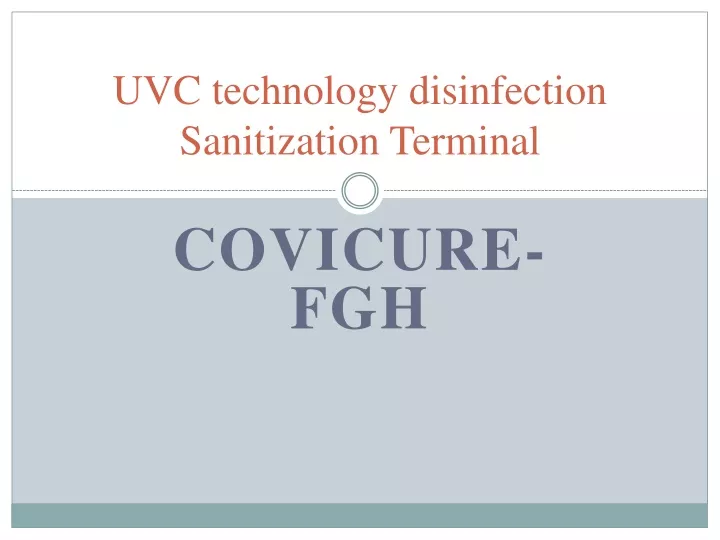 uvc technology disinfection sanitization terminal