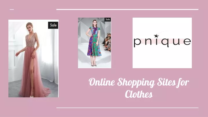 online shopping sites for clothes