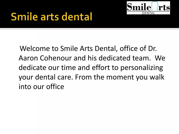smile arts dental