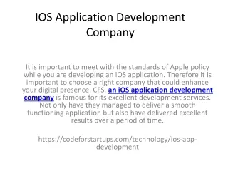 ios application development company