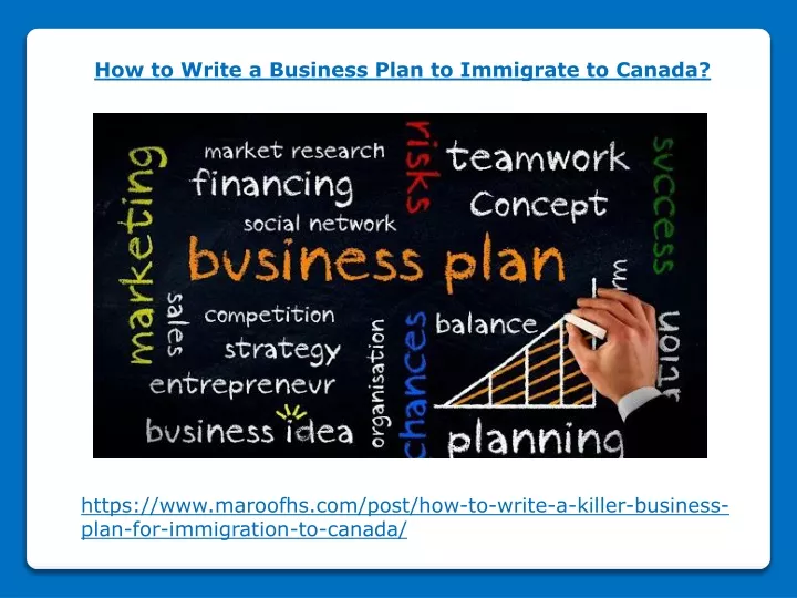 how to write a business plan to immigrate