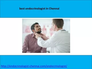 Best Endocrinology Doctors In Chennai