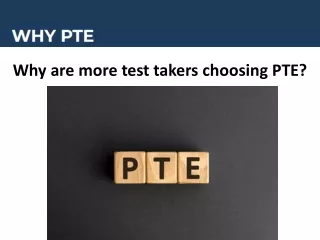 Why to Choose PTE Courses