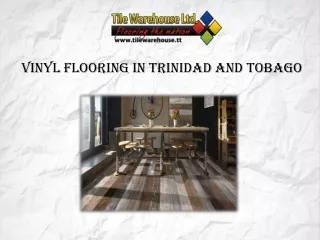 vinyl flooring in trinidad and tobago