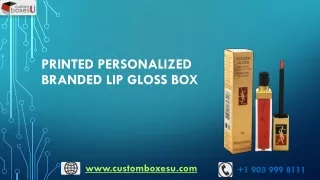printed personalized branded lip gloss box