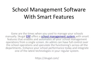 school management software with smart features