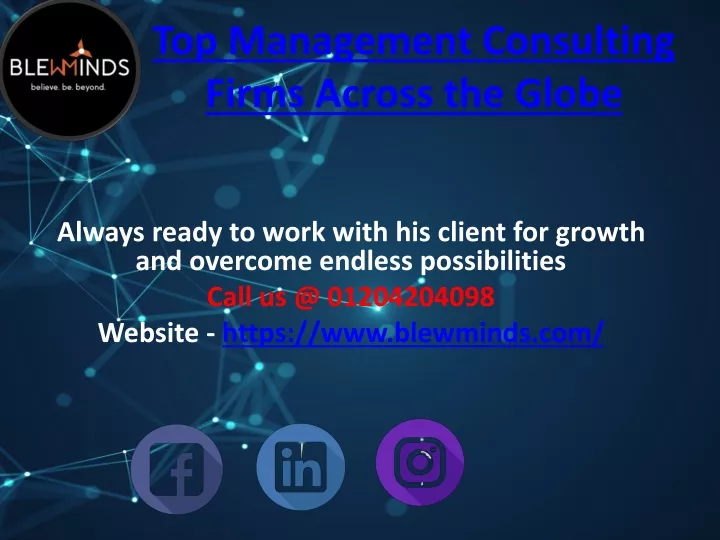 top management consulting firms across the globe