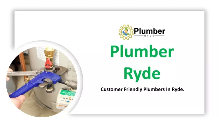 plumber ryde