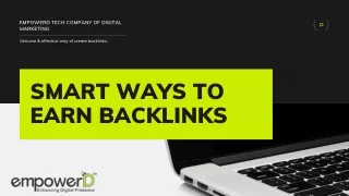Smart Way to earn or Build Backlinks