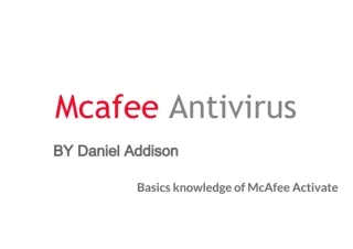 How To Improve Your Mcafee software?