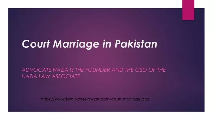 court marriage in pakistan