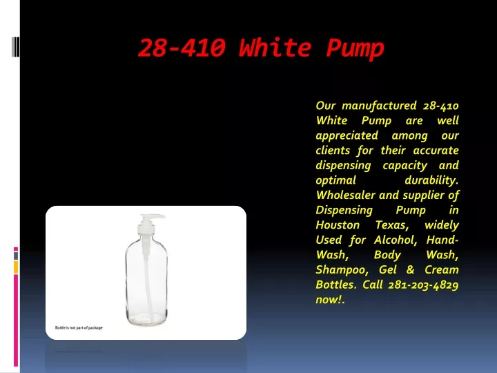 28 410 white pump