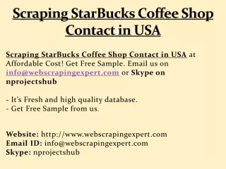 scraping starbucks coffee shop contact in usa