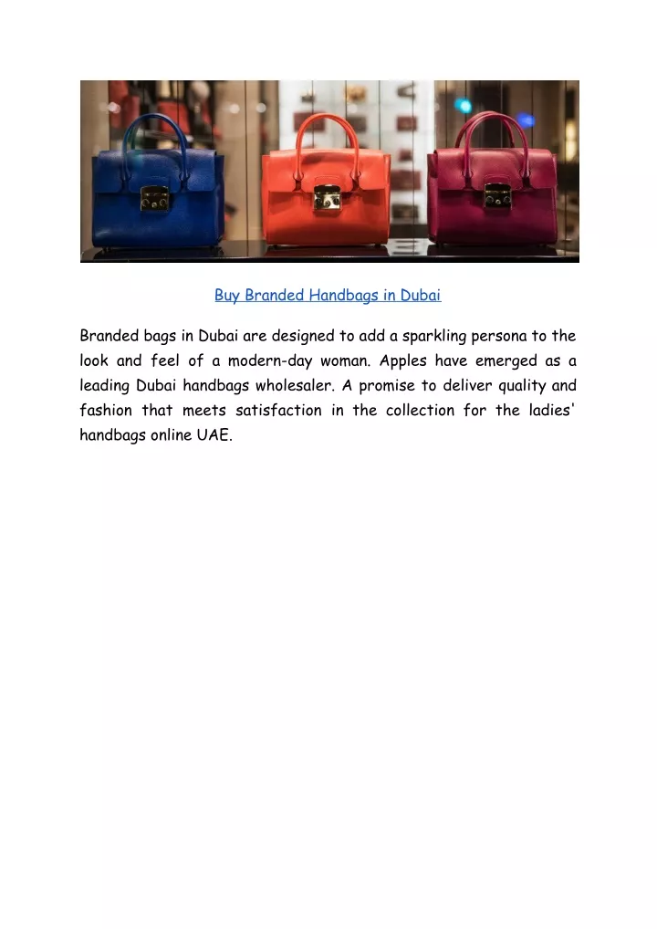 buy branded handbags in dubai