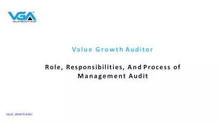 Growth Auditor Role,Responsibilties and Process