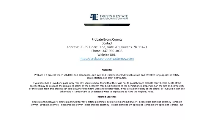 probate bronx county contact address 93 35 eldert