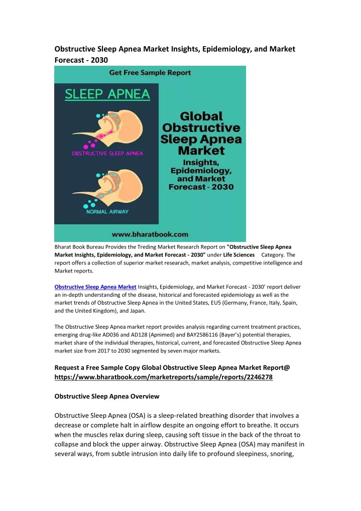obstructive sleep apnea market insights