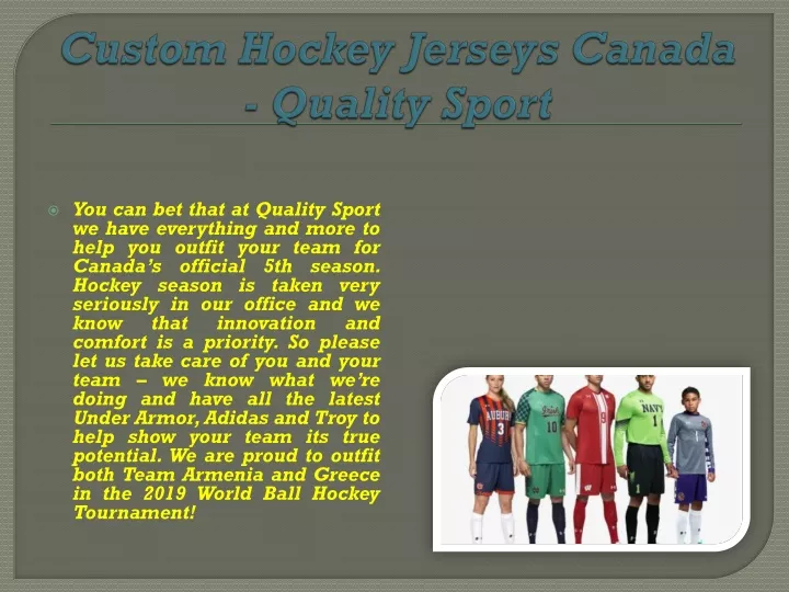 custom hockey jerseys canada quality sport