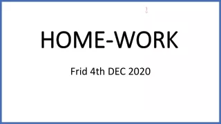 home work