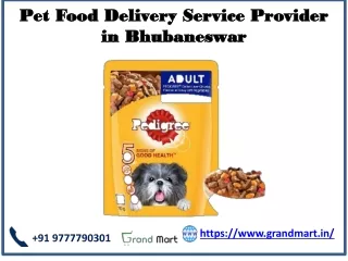Best Pet Food Delivery Service in Bhubaneswar