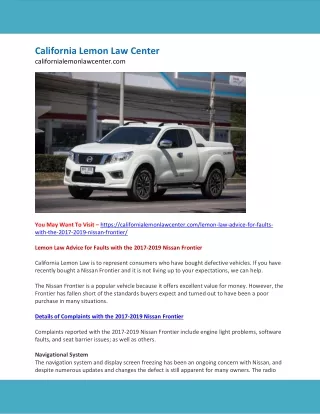 california lemon law center