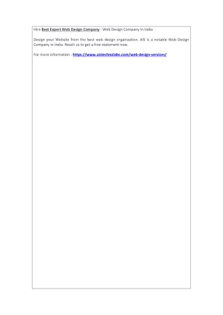 hire best expert web design company web design